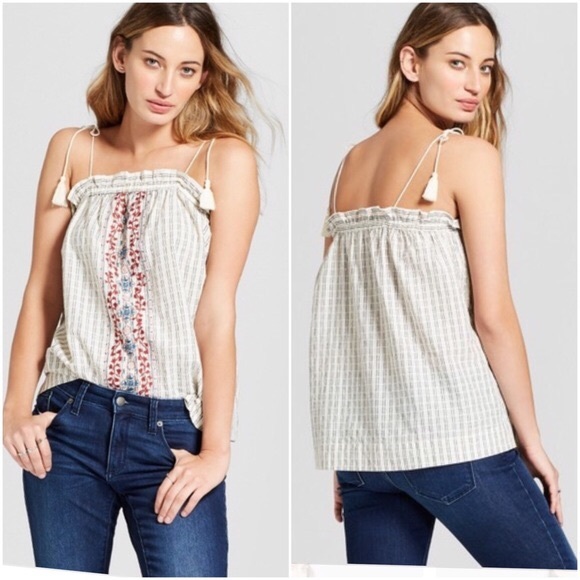 Target Universal Thread Tassel Tank Top - Picture 2 of 2